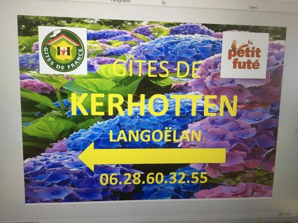 Hameau Kerhotten Langoelan Holiday home